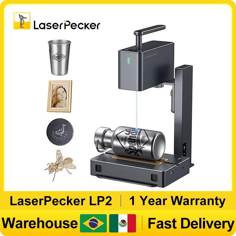 Industrial Laser Ablation - LASERPECKER มือถือเลเซอร์แกะสลักแบบพกพาที่มีประสิทธิภาพเลเซอร์แกะสลักเครื่อง 5W Bluetooth CNC DIY