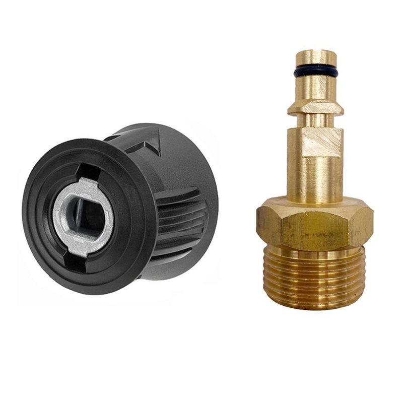 Laser Nozzle Ceramic - M22 14MM ชุดอะแดปเตอร์ตัวผู้ หัวแปลงแบบรวดเร็วสำหรับปืนฉีดน้ำแรงดันสูงคาร์เชอร์ K2-K7