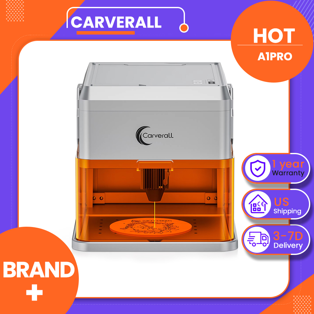 Industrial Laser Ablation - เครื่องแกะสลักเลเซอร์ Carverall A1PRO 10W พร้อมกล้อง HD,