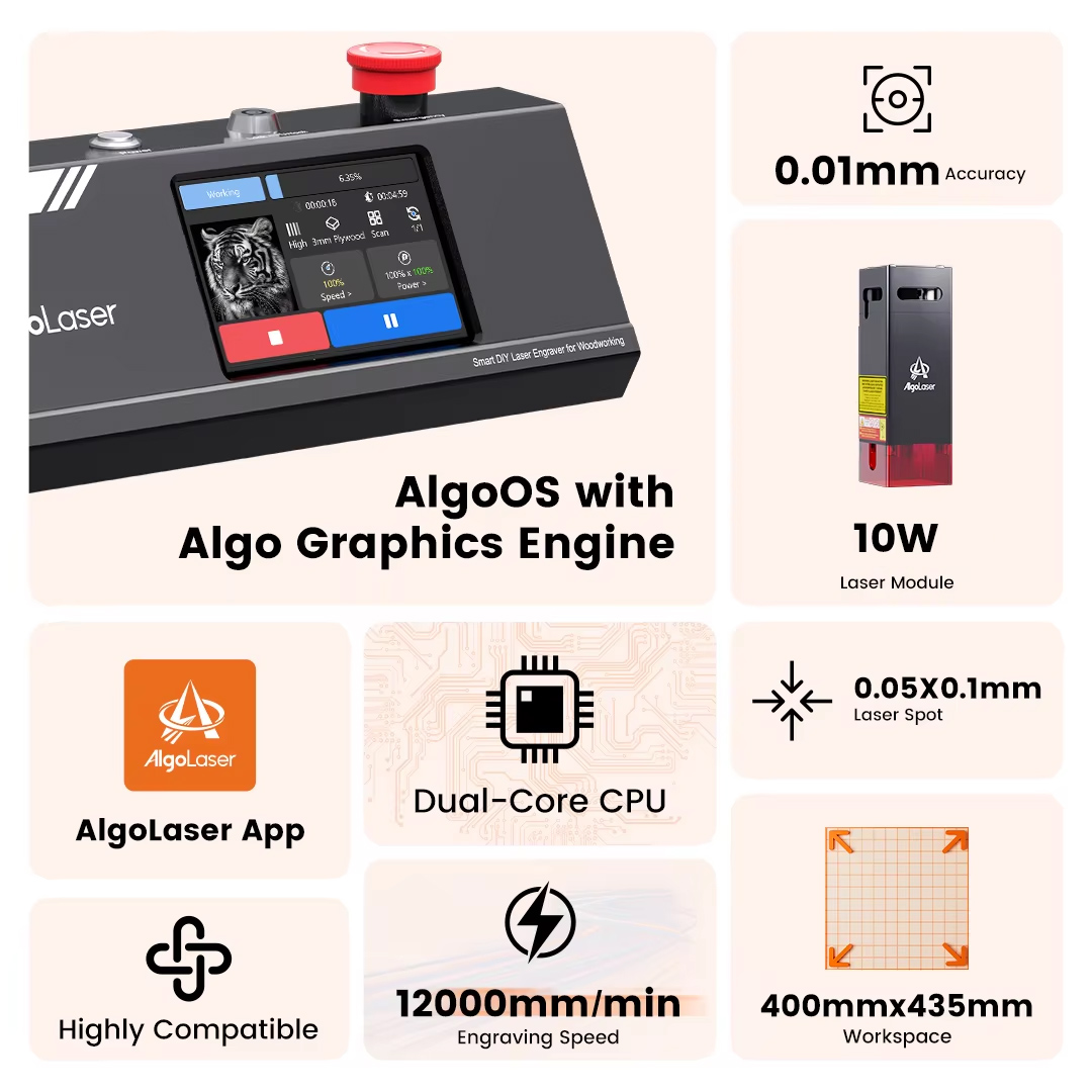 เครื่องแกะสลักเลเซอร์ CNC Algo - Industrial Laser Ablation บทวิจารณ์และราคา