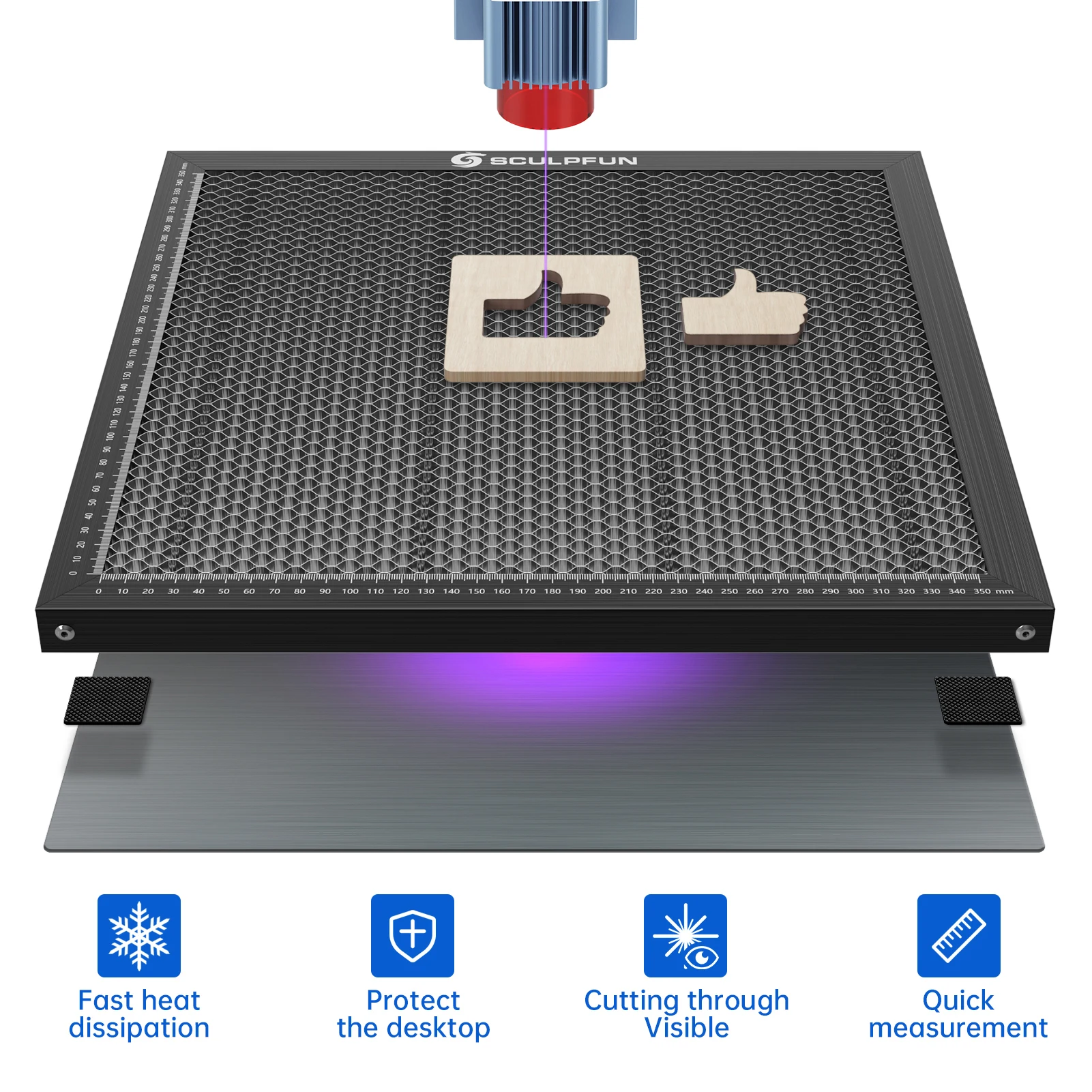 เลเซอร์แกะสลักทํางานรังผึ้งทํา - Honeycomb Laser Bed บทวิจารณ์และราคา