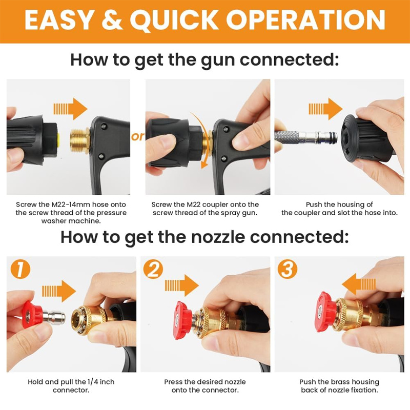 ปืนฉีดน้ำแรงดันสูงพร้อมอินเทอร - Laser Nozzle Ceramic บทวิจารณ์และราคา