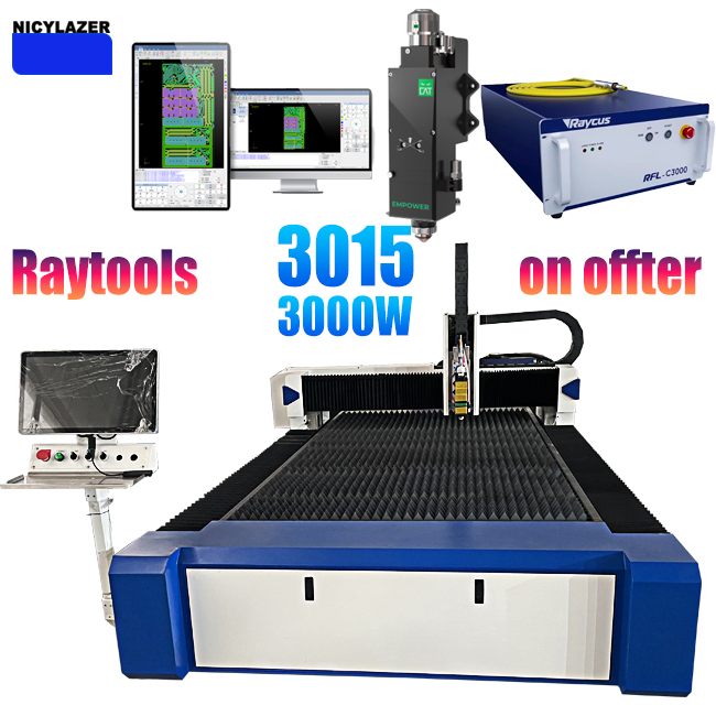 เครื่องตัดไฟเบอร์เลเซอร์ 3000W - Industrial Laser Cutter For Metal บทวิจารณ์และราคา